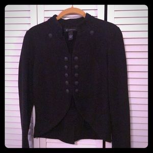 INC military style black jacket